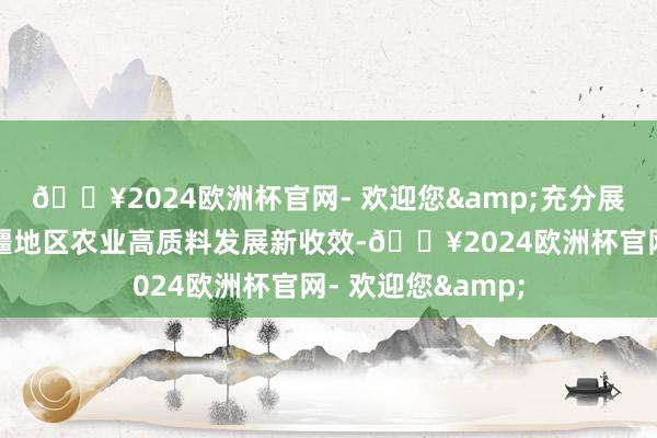 🔥2024欧洲杯官网- 欢迎您&充分展现了广东对口援疆地区农业高质料发展新收效-🔥2024欧洲杯官网- 欢迎您&