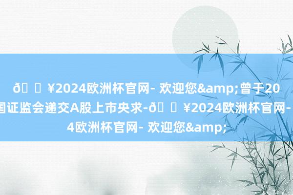 🔥2024欧洲杯官网- 欢迎您&曾于2022年5月向中国证监会递交A股上市央求-🔥2024欧洲杯官网- 欢迎您&